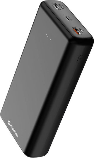 Swissten Power Bank 30000mAh 20W with 2 USB-A Ports and 3 USB-C Ports Power Delivery Black view 5