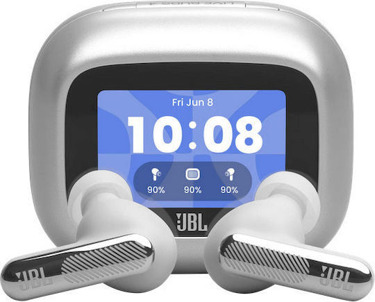 JBL Live Beam 4 In-ear Bluetooth Handsfree Headphones with Sweat Resistance and Charging Case Silver