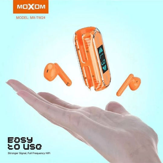 Moxom MX-TW24 In-ear Bluetooth Handsfree Earphones with Charging Case White view 5