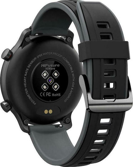 HiFuture HiWave Aluminium Smartwatch with Heart Rate Monitor (Black) view 4