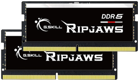 G.Skill Ripjaws DDR5 32GB RAM with 2x16GB Modules and Speed 5600 for Laptop F5-5600S4040A16GX2-RS