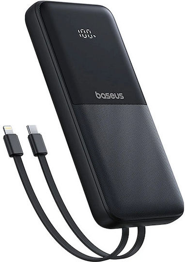 Baseus Lipow Power Bank 10000mAh 22.5W with USB-A Port and USB-C Port Black view 4