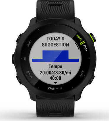 Garmin Forerunner 55 42mm Waterproof Smartwatch with Heart Rate Monitor (Black) view 4