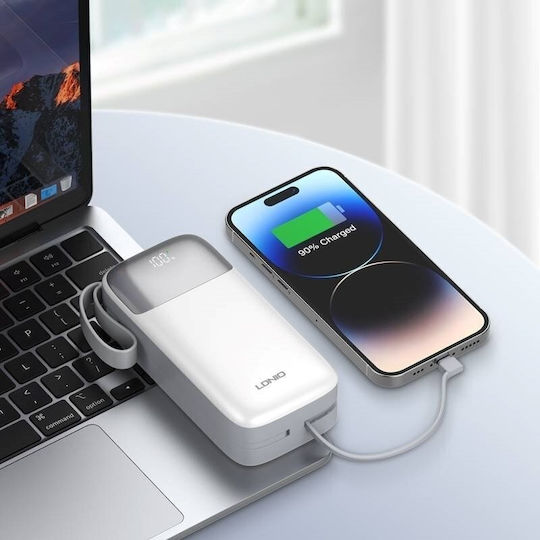 Ldnio PQ20 Power Bank 20000mAh 22.5W with USB-A Port White view 5
