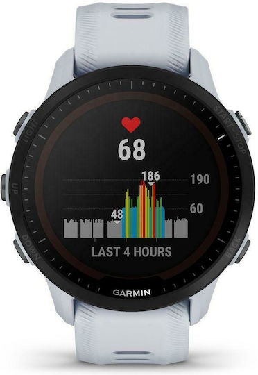 Garmin Forerunner 955 Solar 46mm Waterproof Smartwatch with Heart Rate Monitor (Whitestone) view 1