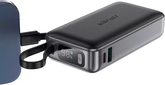 Acefast M7 Power Bank 10000mAh 30W with USB-A Port and USB-C Port Power Delivery Black view 7