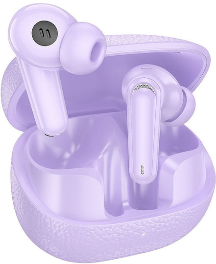 Hoco EQ23 In-ear Bluetooth Handsfree Earphones with Charging Case Purple view 1