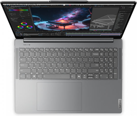 Lenovo Yoga Pro 9 16IMH9 16" 165Hz (Ultra 9-185H/64GB/1TB SSD/GeForce RTX 4070/W11 Home) Luna Grey (UK Keyboard) view 2