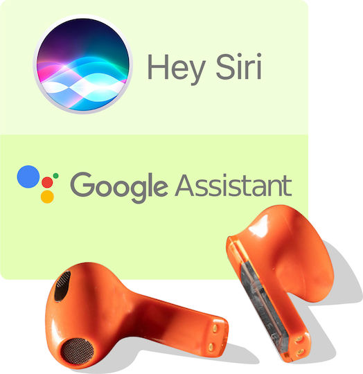4Smarts Skybuds Lucid TWS Bluetooth Handsfree Earphones with Charging Case Orange view 4