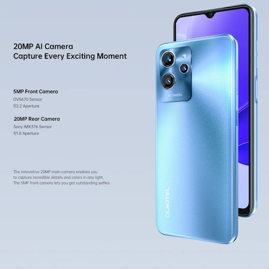 Oukitel C32 Dual SIM (8GB/128GB) Sky Blue view 5