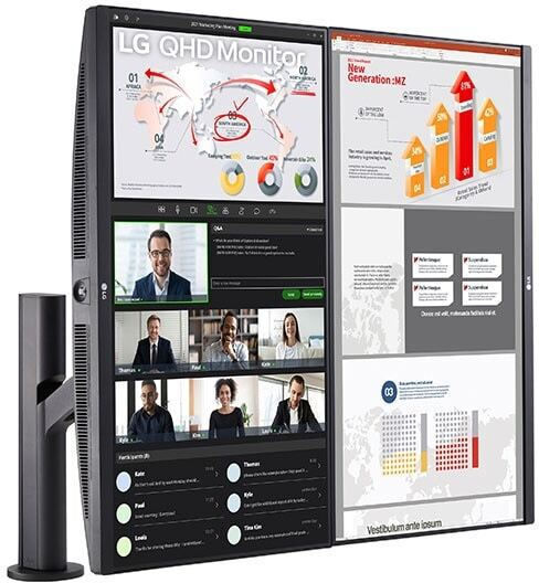 LG 27QP88DP-BS IPS HDR Monitor 27" QHD 2560x1440 with Response Time 5ms GTG view 7