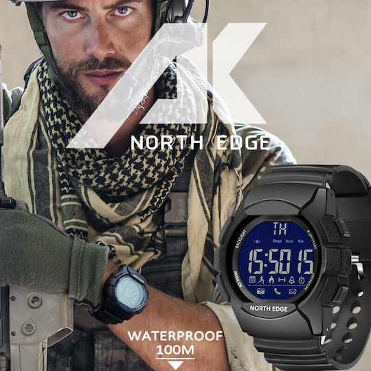 North Edge AK 50mm Waterproof Smartwatch (Black) view 6