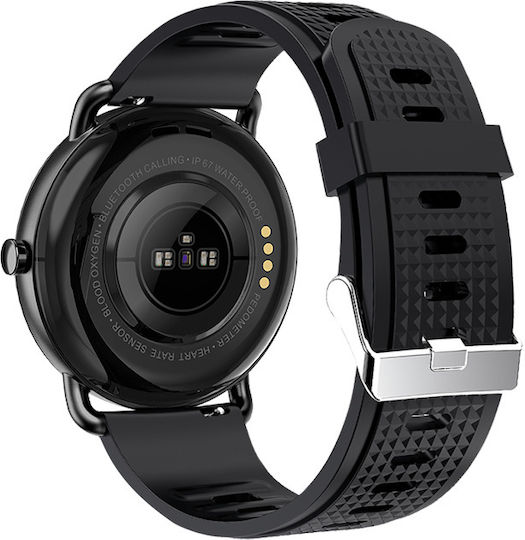 DAS.4 SG65 Smartwatch with Heart Rate Monitor (Black/Black) view 5