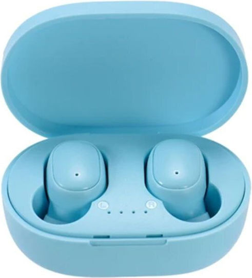 A6S Earbud Bluetooth Handsfree Earphones with Charging Case Blue view 4