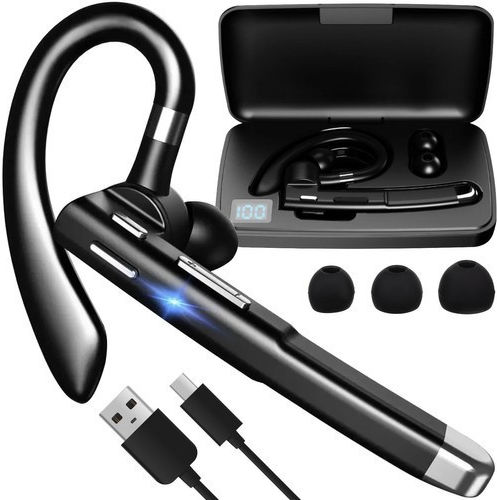 In-ear Bluetooth Handsfree Headset with Charging Case Black