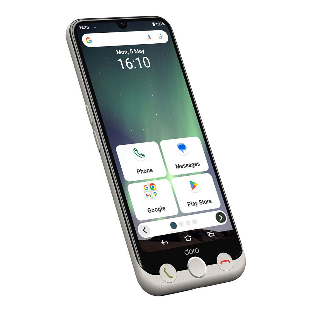 Doro Aurora A30 + Wireless Charging Station Dual SIM (6/128GB) White görünüm 2