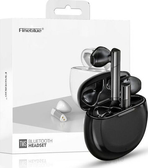 Fineblue J3 Pro Earbud Bluetooth Handsfree Earphones with Charging Case Black view 3