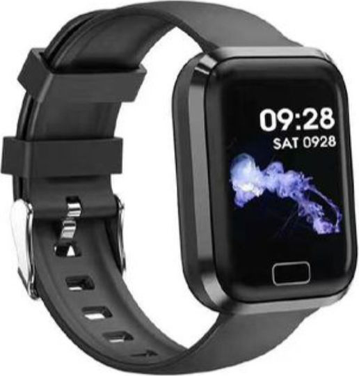 Andowl Q-A119 42mm Smartwatch with Heart Rate Monitor (Black)