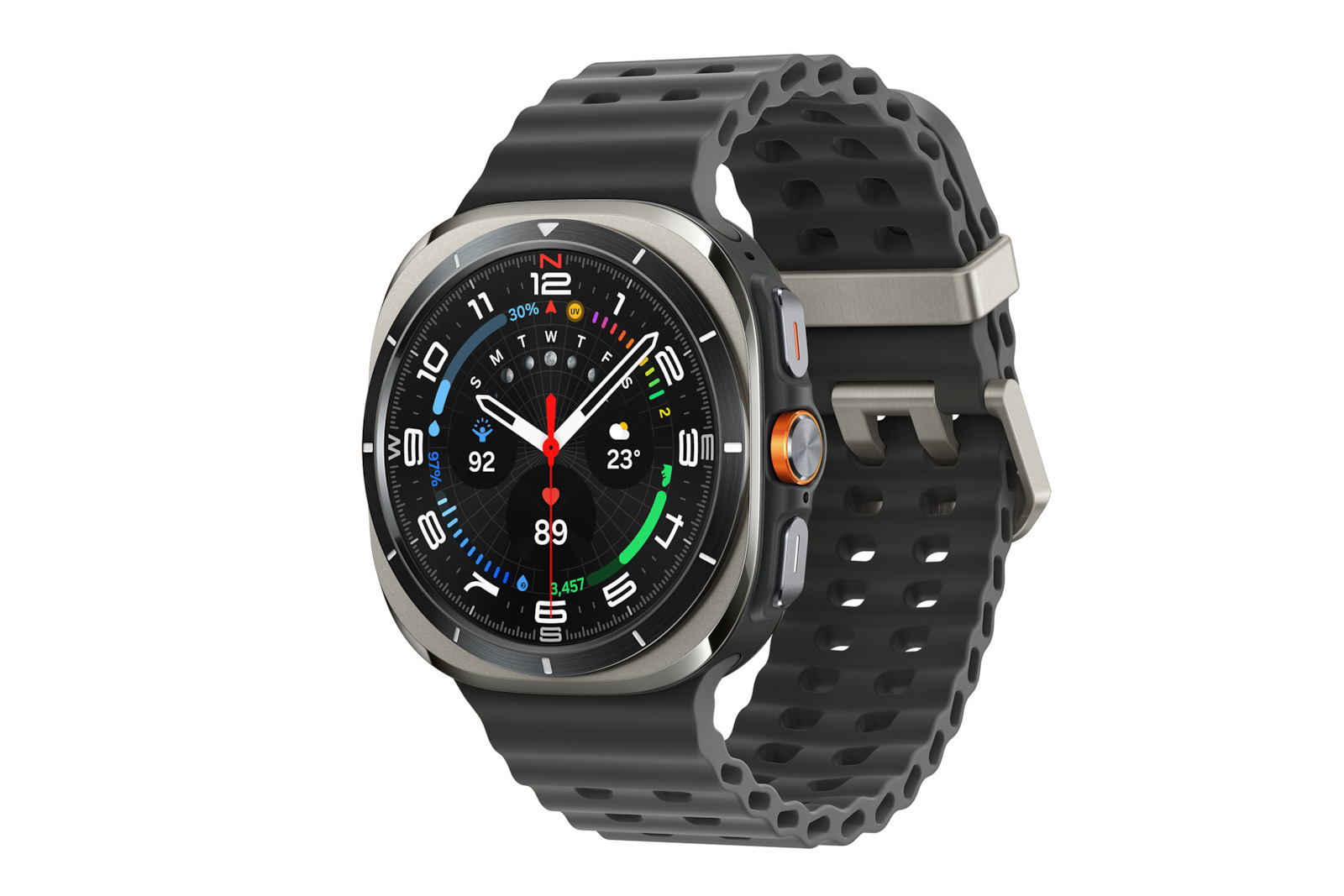 Samsung Galaxy Watch Ultra (2025) Titanium 47mm Waterproof with eSIM and Heart Rate Monitor (Gray) view 8