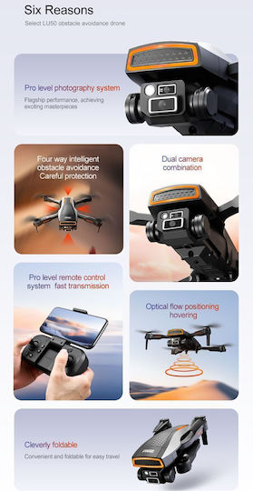 XLURC Xlurc Lc50 Foldable Drone Mini 2.4 GHz with 480p Camera and Controller view 3