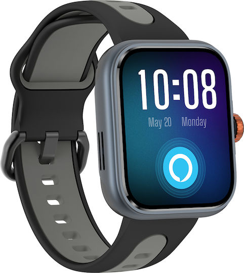 iSEN S216 Smartwatch with Heart Rate Monitor (Black)