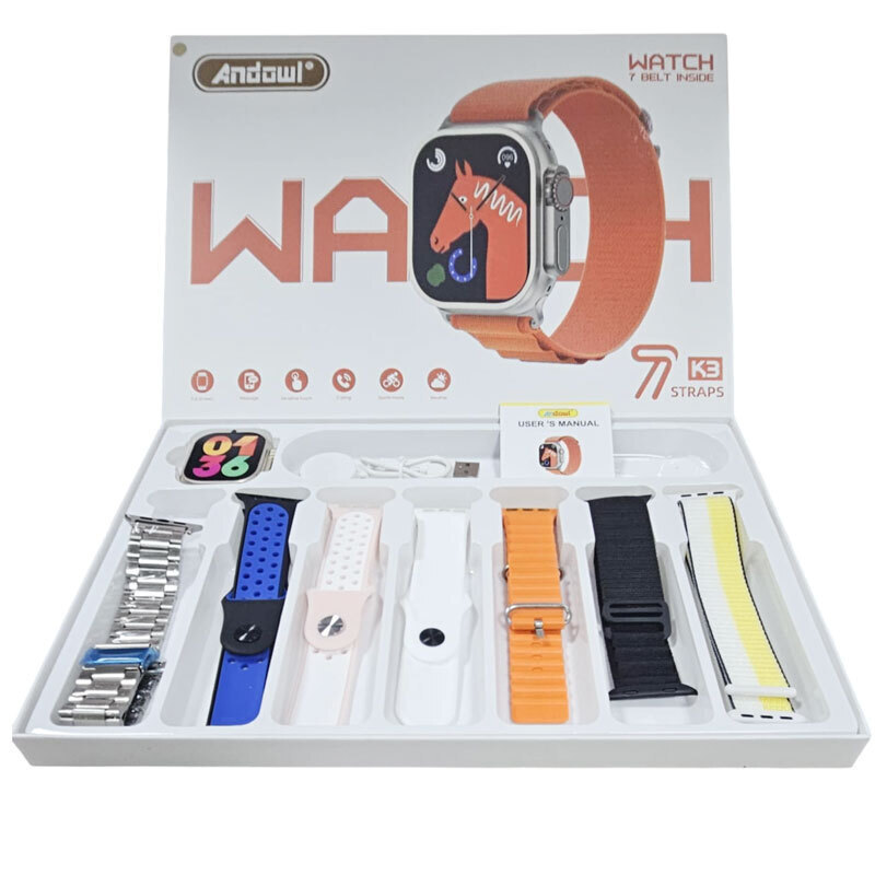 Andowl K3 Smartwatch (Multicolour) view 1