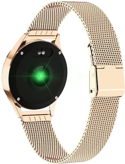 Kingwear KW20 Stainless Steel 38mm Smartwatch with SIM and Heart Rate Monitor (Gold) view 4