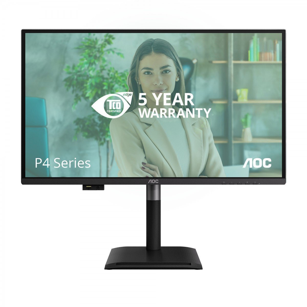 AOC Q27P4U IPS HDR Monitor 27" QHD 2560x1440 with Response Time 4ms GTG view 6