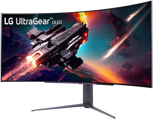 LG UltraGear Ultrawide OLED Curved Gaming Monitor 45" QHD 3440x1440 240Hz with Response Time 0.03ms GTG view 3