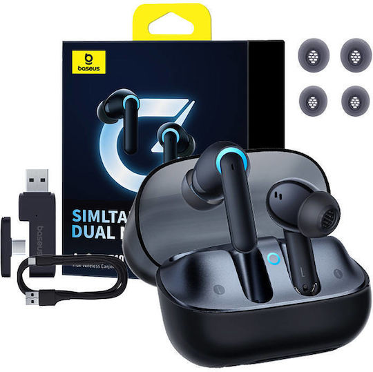 Baseus AeQur G10 In-ear Bluetooth Handsfree Earphones with Charging Case Black view 1