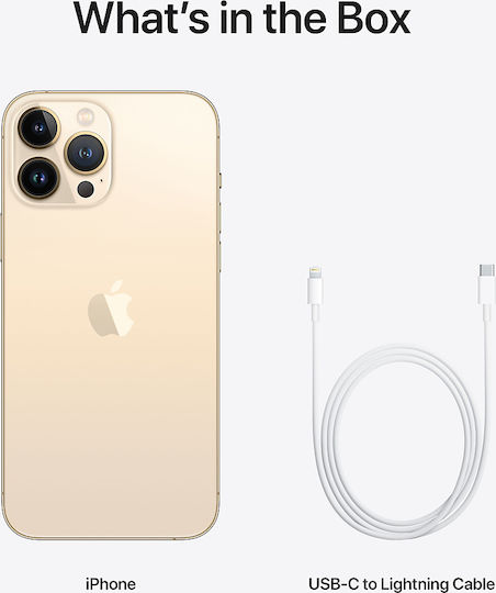 Apple iPhone 13 Pro Max 5G (6GB/512GB) Gold view 6