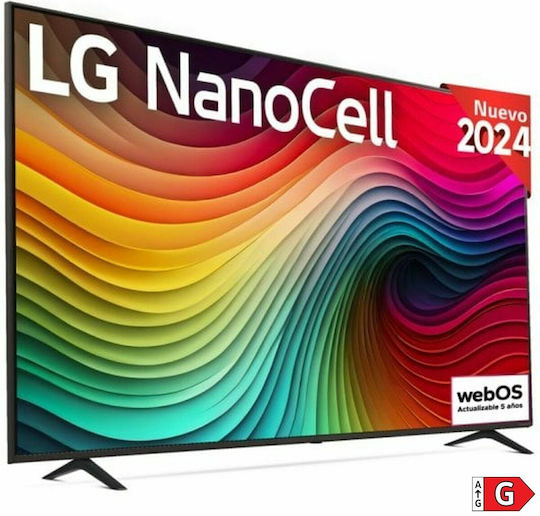 LG Smart Television 75" 4K UHD LED 75NANO82T6B HDR (2024) view 2