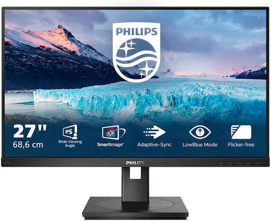 Philips 272S1M IPS Monitor 27" FHD 1920x1080 with Response Time 4ms GTG