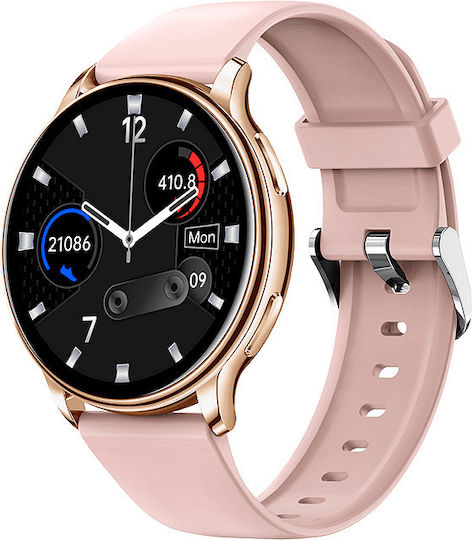 Nubi KM10 Smartwatch with Heart Rate Monitor (Pink) view 2