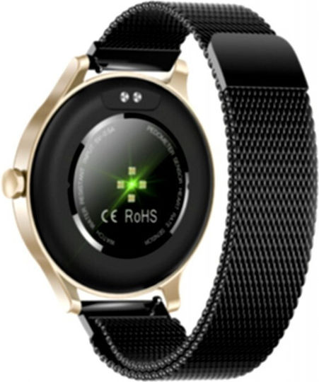 Radiant RAS21101 Smartwatch with Heart Rate Monitor (Black / Gold) view 3