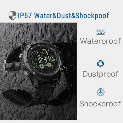 GF02 Waterproof Smartwatch with Heart Rate Monitor (Black) view 6