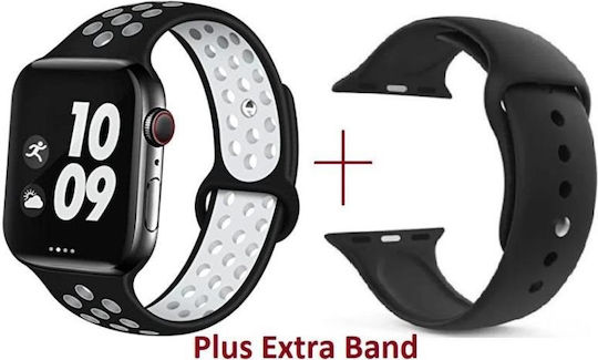 T55 Smartwatch with Heart Rate Monitor (Black / White) view 1