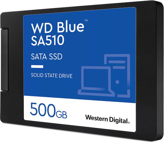 Western Digital SA510 SSD 500GB 2.5'' Type with SATA III Connection WDS500G3B0A view 3