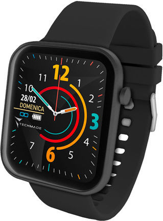 Techmade Hava TM-HAVA Aluminium Smartwatch with Heart Rate Monitor (Full Black) vue 2