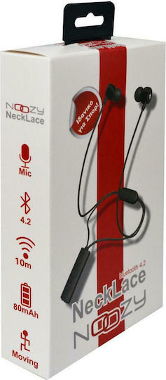 Noozy Necklace Magnetic In-ear Bluetooth Handsfree Earphones Black view 2