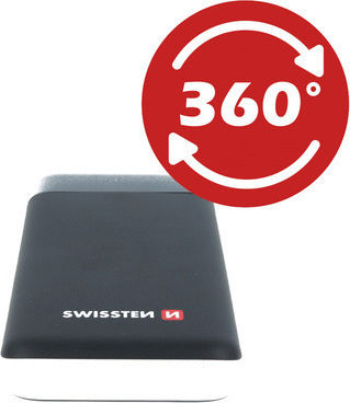Swissten Black Core Power Bank 30000mAh 18W with USB-A Port and USB-C Port Quick Charge 3.0 Black view 7