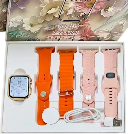 Z97 Mini 38mm Smartwatch with Heart Rate Monitor (Orange) view 2