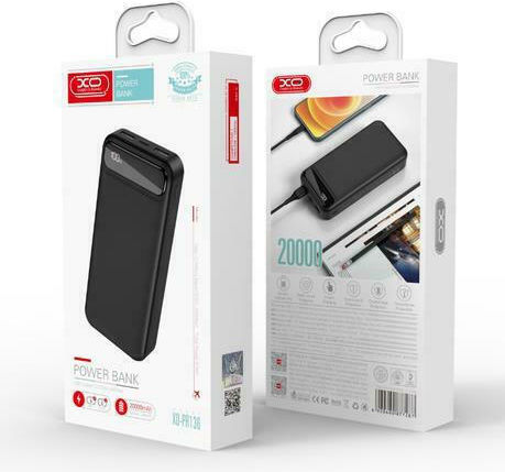 XO PR136 Power Bank 20000mAh with 2 USB-A Ports Black vista 2