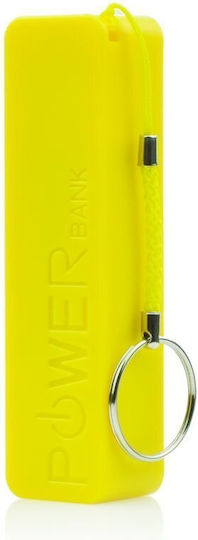 Perfume External Battery Power Bank 2200mAh with USB-A Port Yellow