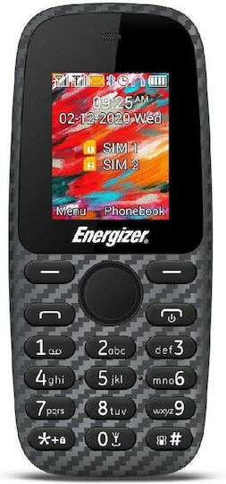 Energizer Energy E241S Dual SIM (2GB) Mobile with Buttons Black view 2