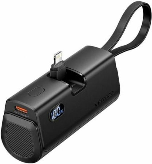 Vention FHRB0 Power Bank 4800mAh 22.5W with USB-C Port Black