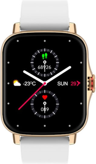 Radiant Las Vegas 45mm Smartwatch with Heart Rate Monitor (Gold) view 1