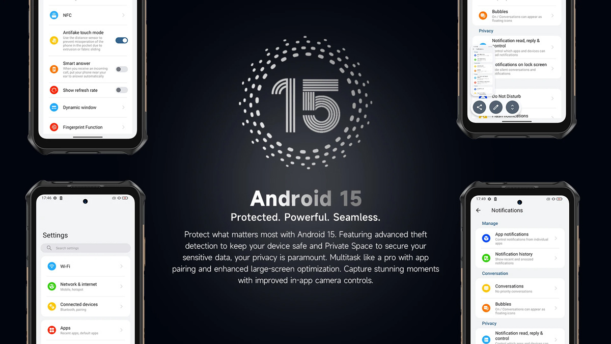 Ulefone Armor X16 Pro Dual SIM (6GB/128GB) Resistant Smartphone Wasteland Shadow view 7