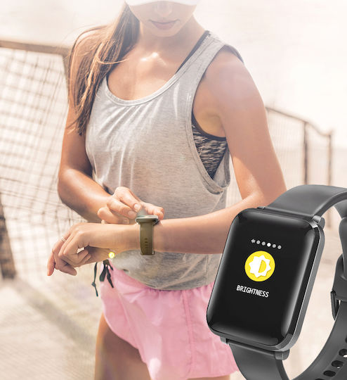 BlitzWolf BW-HL1 Waterproof Smartwatch with Heart Rate Monitor (Black) vue 9
