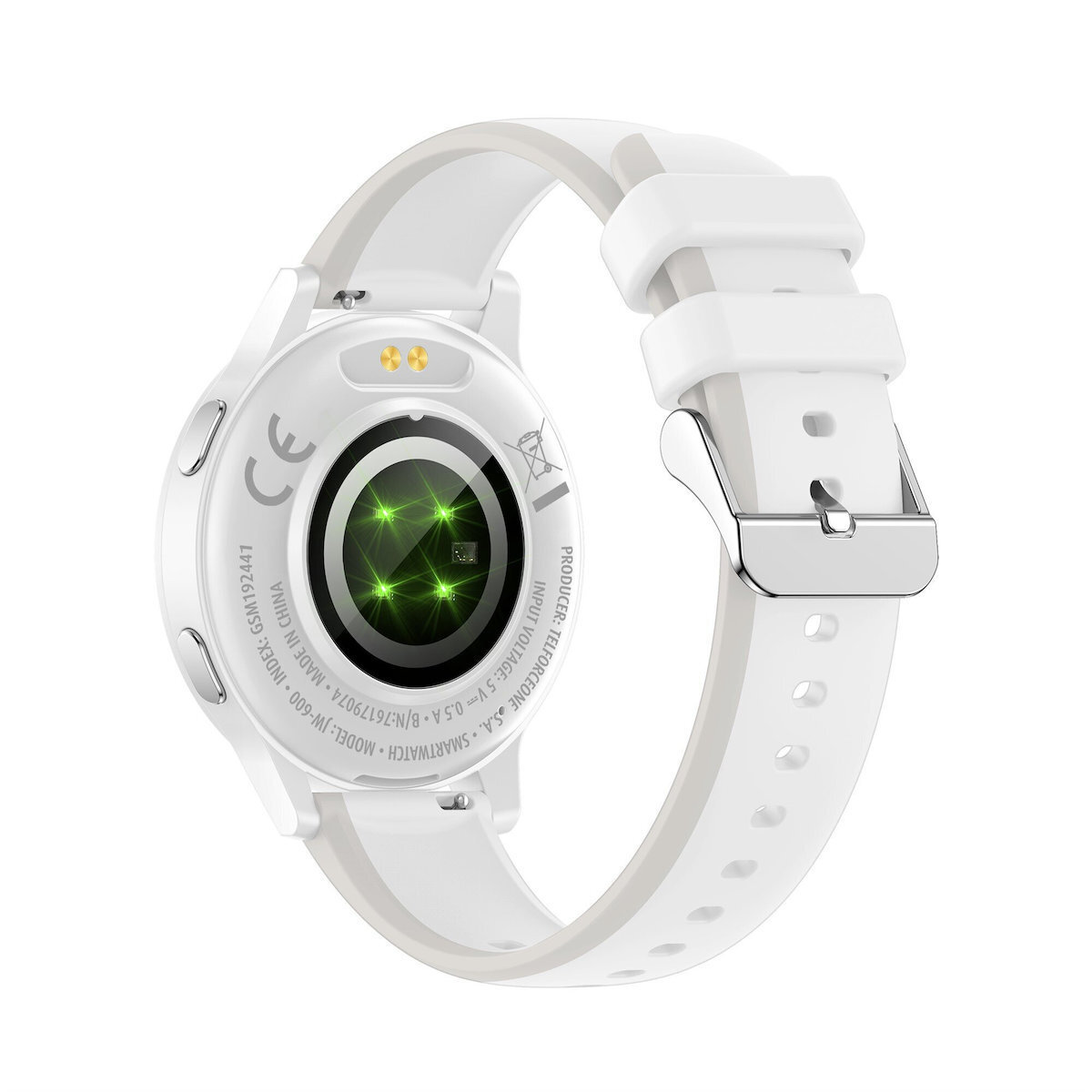 Forever iGo Watch 4 JW-600 46mm with Pedometer Heart Rate Sleep Monitoring Features Vibration Speaker Microphone Waterproof Water Contact Large Case Size White view 3